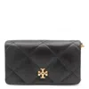 Tory Burch Kira Quilted Leather Crossbody Bag In Black
