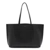 Tory Burch Large Perry Leather Tote Bag In Black