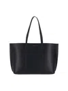 Tory Burch Large Perry Leather Tote Bag In Black