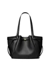 Tory Burch Saint Laurent Cassandre Leather Bucket Bag In Black