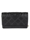 Tory Burch Fleming Leather Wallet On Chain