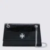 Tory Burch Chain Strap Textured Shoulder Bag In Black