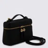 Tory Burch Black Leather Romy Slim Handbag In Black