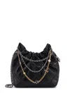 Tory Burch Quilted Shoulder Bag Chain Strap Design In Black