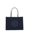 Tory Burch Ella Large Tote Bag In Blue