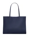 Tory Burch Navy Blue Open Top Bag