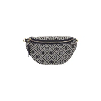 Tory Burch Bags Blue Body: Cotton In ["white","blue","beige","gold Tone"]