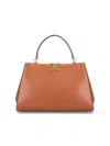 Tory Burch Bauletto Eleonor Large Shoulder Bag In Brown