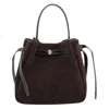 Tory Burch Romy Bucket Bag In Suede In Brown