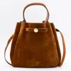 Tory Burch Brown Leather Satchel In Brown