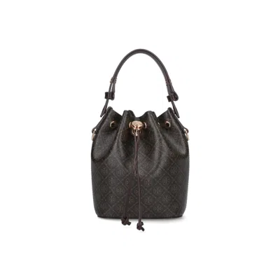 Tory Burch Bags Brown Body: Cotton In ["brown","gold Tone"]