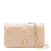 Tory Burch Light Stone Leather Shoulder Bag In Pink