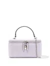 Tory Burch Kira Clover Quilted Leather Vanity Top-handle Bag In Purple Heather