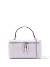 Tory Burch Kira Clover Quilted Leather Vanity Top-handle Bag In Purple Heather