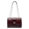 Tory Burch Kira Burgundy Leather Crossbody Bag In Burgundy