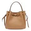 Tory Burch Textured Pebble Bucket Bag With Gold Hardware In Neutral