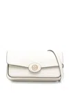 Tory Burch Robinson Spazzolato Cross Body Bag In Shea Butter