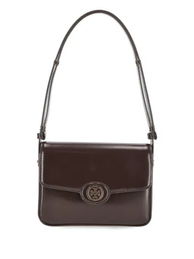 Tory Burch Robinson Spazzolato Convertible Shoulder Bag Tempranillo