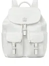 Tory Burch Virgina Nylon Backpack In White