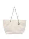Tory Burch Ella Terry Cotton Tote Bag In White