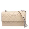 Tory Burch Fleming Small Shoulder Bag In Neutral