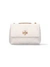 Tory Burch Kira Diamond Quilt Small Convertible Shoulder Bag In White
