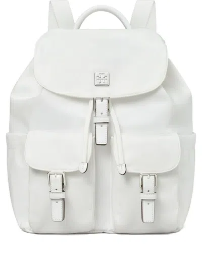 Tory Burch Bucket Bag With Structured Silhouette In White