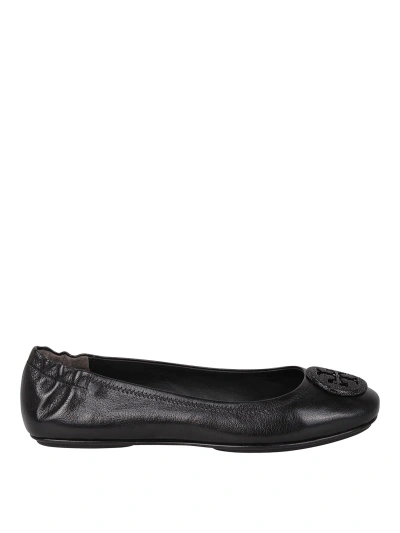 Tory Burch Minnie Mouse Ballerinas In Black