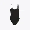 Tory Burch Balconette Swimsuit In Black