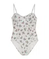Tory Burch Floral Print One-piece Swimsuit In Multi