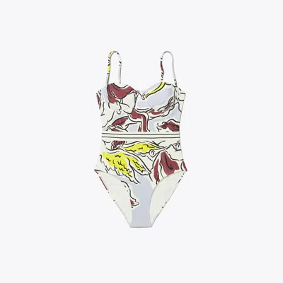 Tory Burch Balconette Swimsuit In Multi