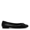 Tory Burch Woman Ballet Flats Black Size 7 Leather In Black
