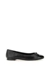 Tory Burch Woman Ballet Flats Black Size 7 Leather In Black