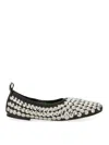 Tory Burch Studded Ballet In Black