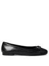 Tory Burch Leather Bow Ballet Flats