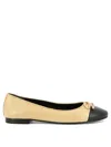 Tory Burch Goat And Bovine Leather Ballerinas