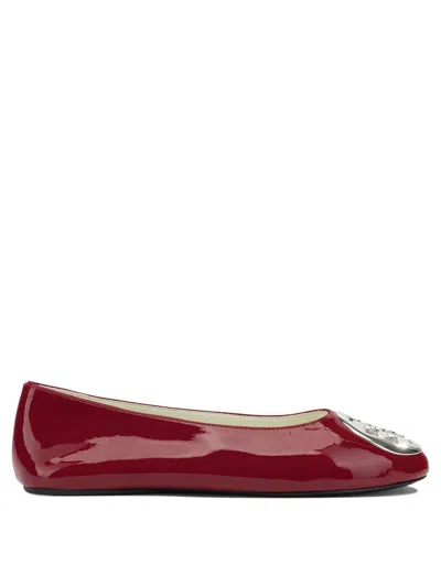 Tory Burch Ballerinas In Burgundy