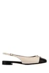 Tory Burch Ballerine Cap-toe In Pelle Avorio Donna