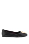 Tory Burch 'shiny Leather Claire Baller In Black