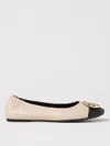 Tory Burch Woman Ballet Flats Chocolate Brown Size 8 Leather In Schwarz
