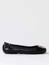 Tory Burch Claire Leather Ballet Flats In Schwarz