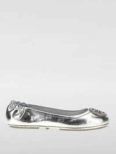 TORY BURCH BALLET FLATS TORY BURCH WOMAN COLOR SILVER,G45638097