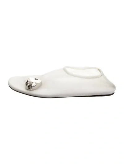 Pre-owned Tory Burch Ballet Flats In White