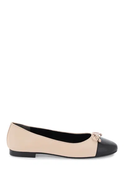 Tory Burch Ballet Flats With Contrasting Toe In Multi