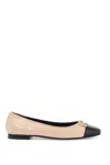 Tory Burch Ballet Flats With Contrasting Toe In Pink