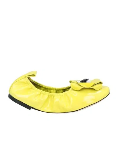 Tory Burch Ballet Flats In Yellow