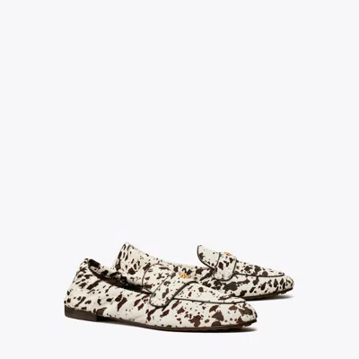 Tory Burch Ballet Loafer In Cow Print/coco