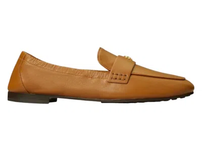 Pre-owned Tory Burch Ballet Loafer (women's) Sneakers In Coconut Sugar