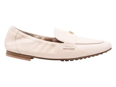 Pre-owned Tory Burch Ballet Loafer (women's) Sneakers In New/cream
