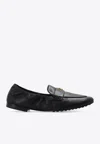 Tory Burch Nappa Leather Ballerina In Black